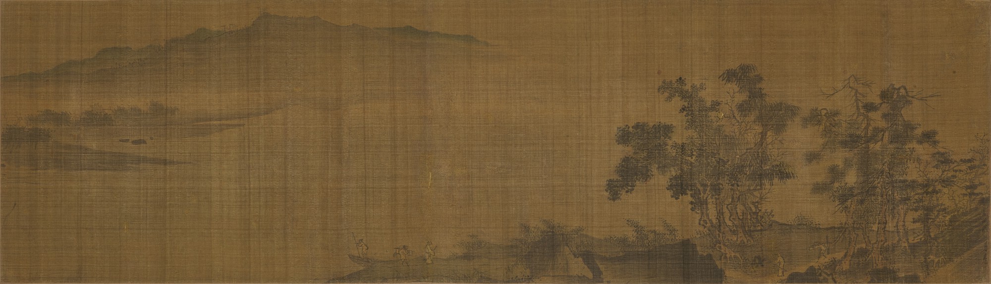 Attributed to Ma Yuan — Scholar Waiting for Ferry 野川待渡圖