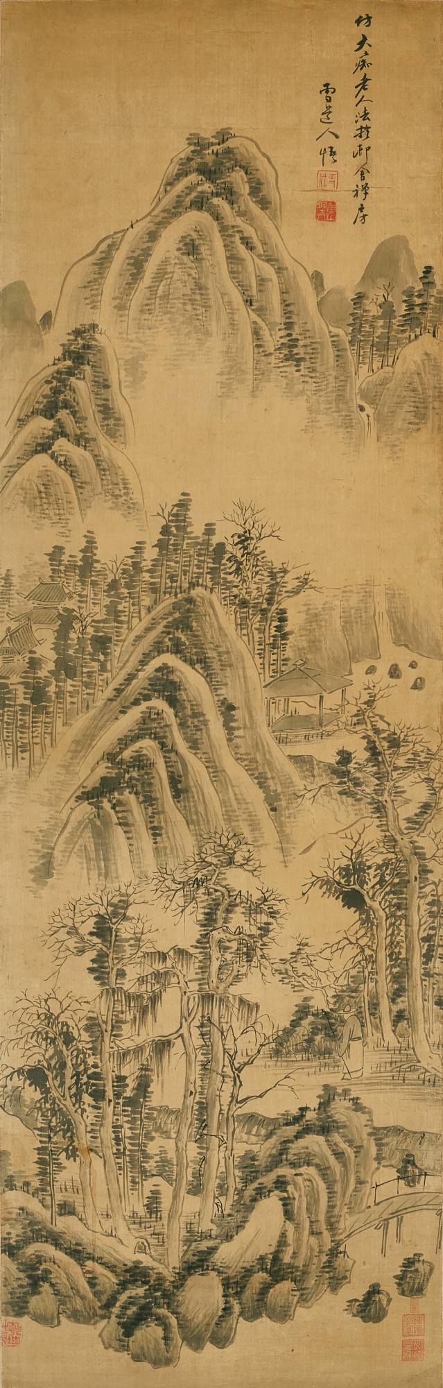 Monk Xue-zhuang — Monk Xue-zhuang 雪莊| Landscape after Huang Gongwang 倣大癡山水
