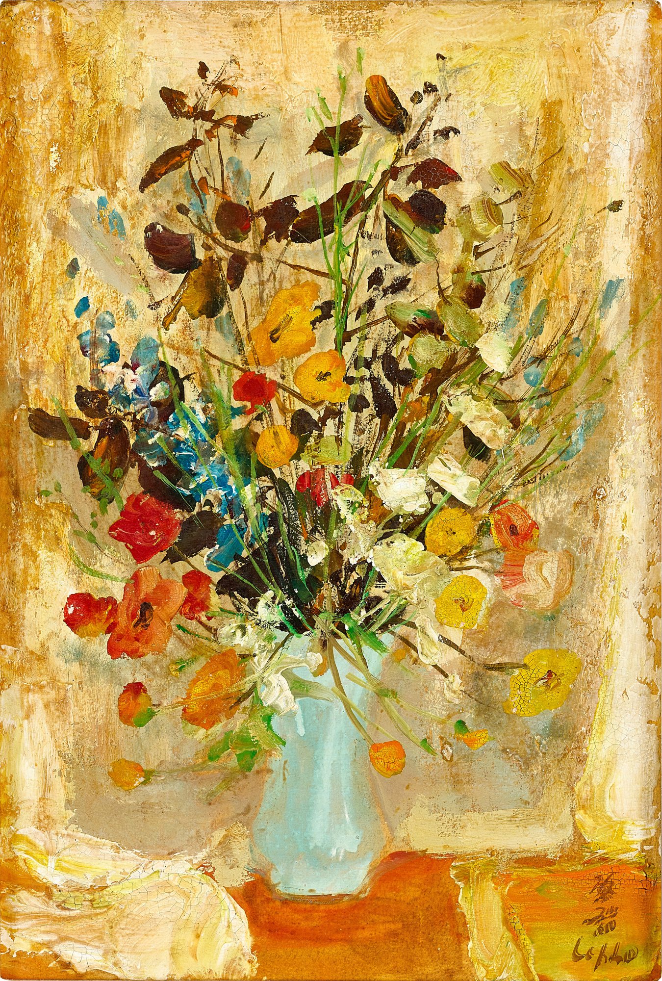 Lê Phổ — Les Poppies aux Feuilles Mortes 枯葉罌粟