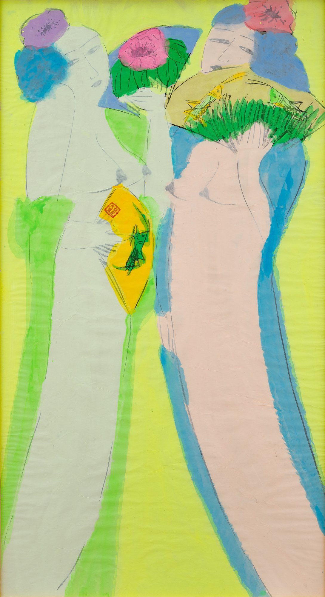 Walasse Ting — Two Ladies  雙美圖