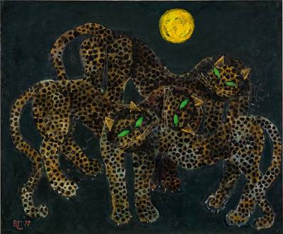 Three Leopards and the Moon 三豹和月亮