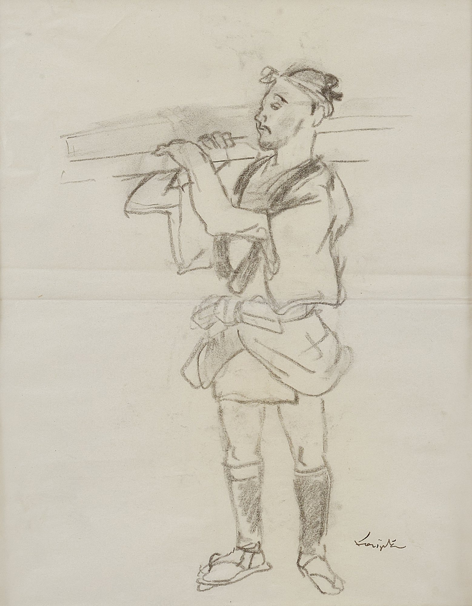 Léonard Tsuguharu Foujita — La Travailleur 職人