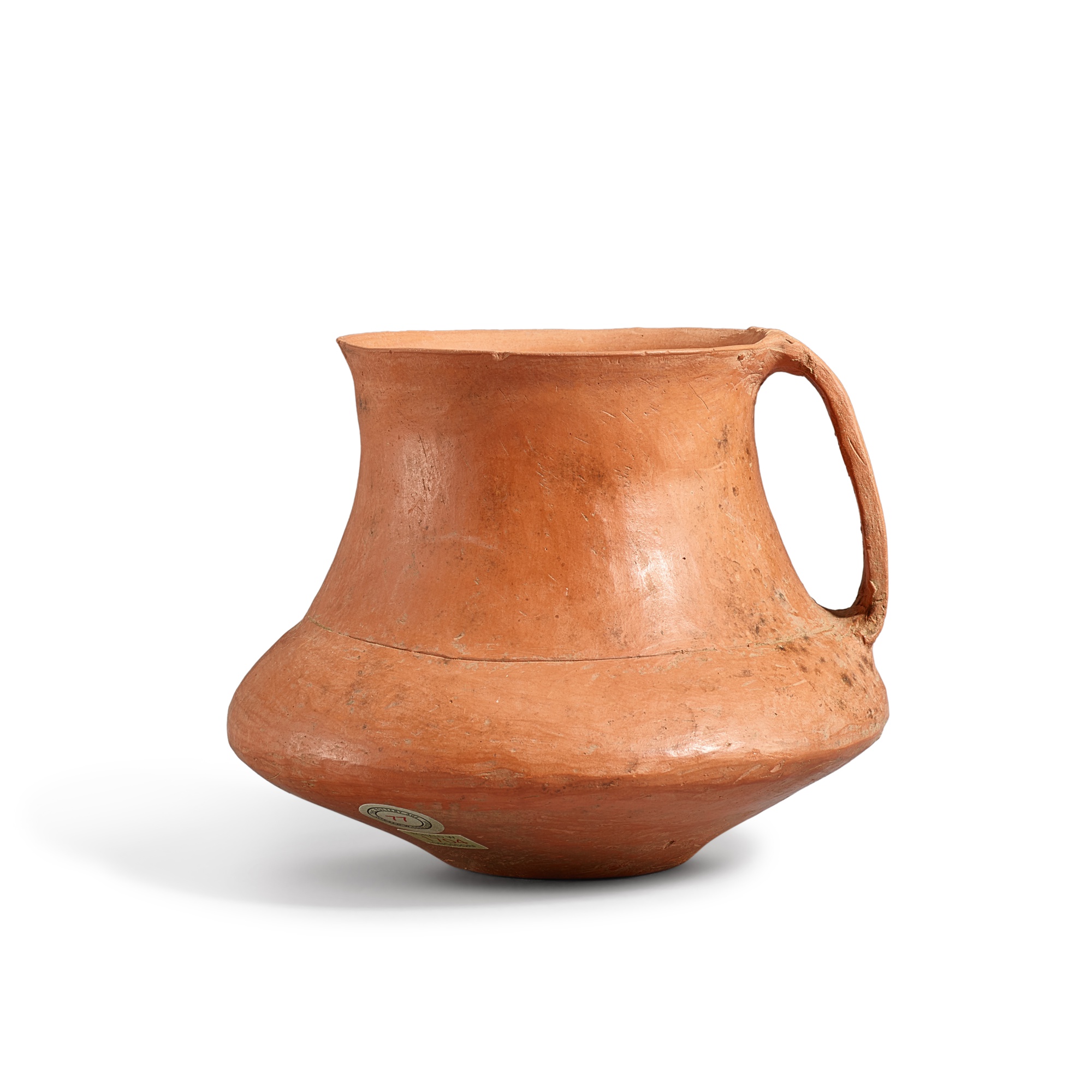 A large pottery cup, — A large pottery cup, Qijia culture, 2050 - 1700 B.C. 齊家文化 陶盃