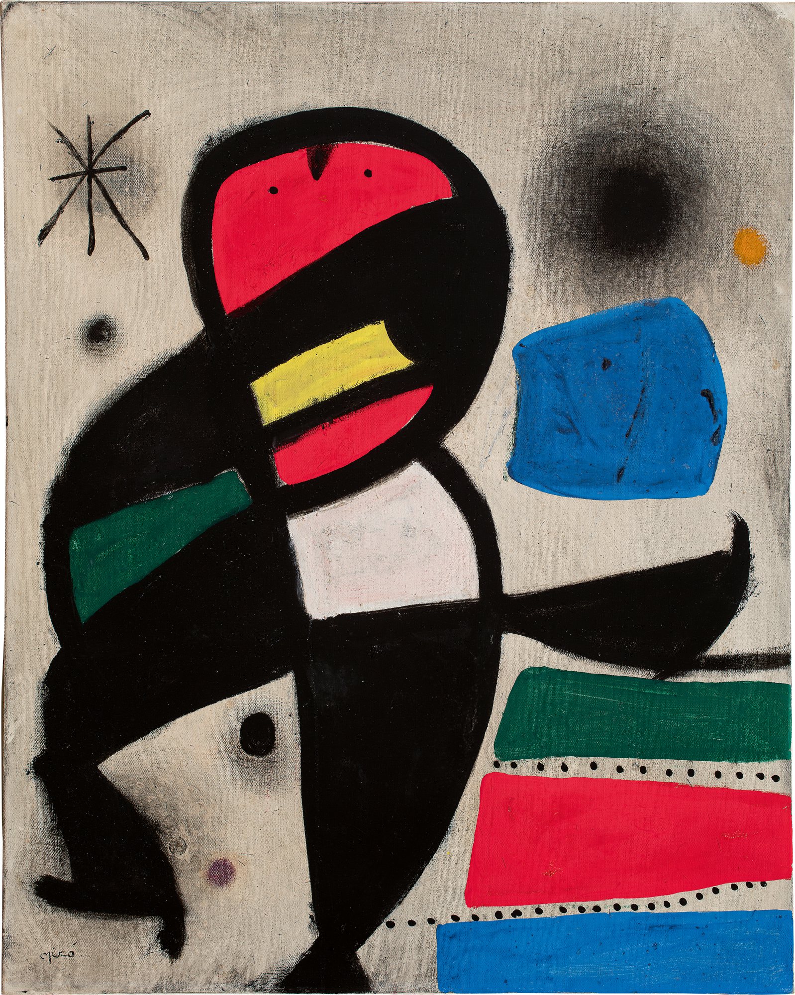 Joan Miró — Personnage dans la nuit 星夜漫步