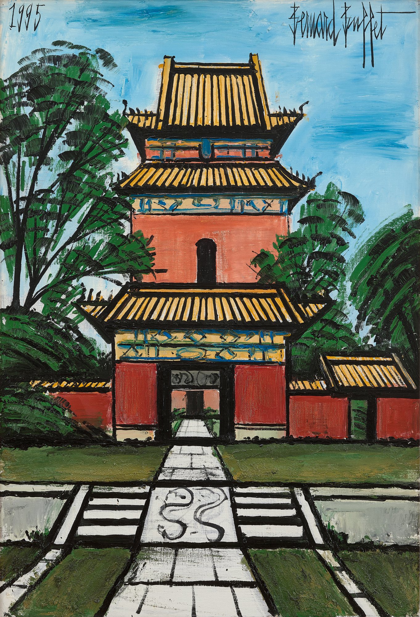 Bernard Buffet — Les tombes Ming, Jingling et Yongling 永陵、景陵（明十三陵）