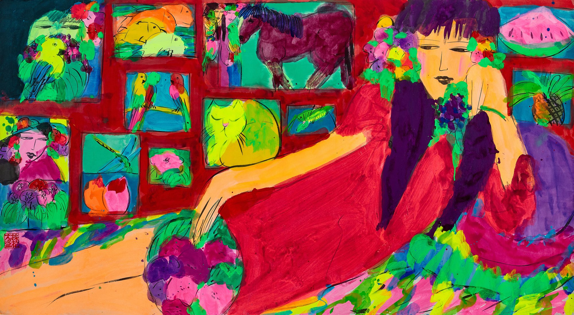 Walasse Ting — Lady 美人