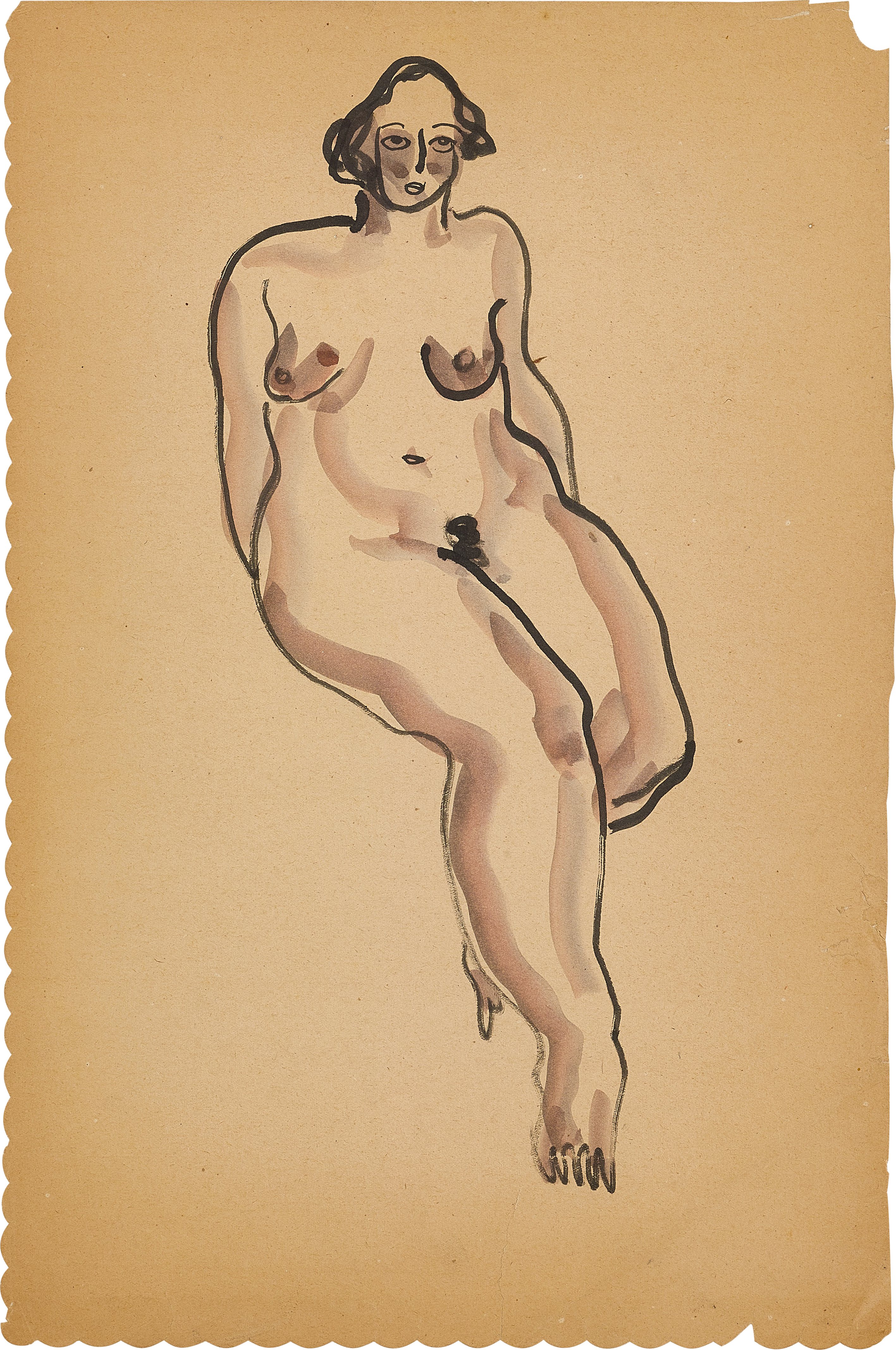 Sanyu — Femme nue assise 坐姿裸女