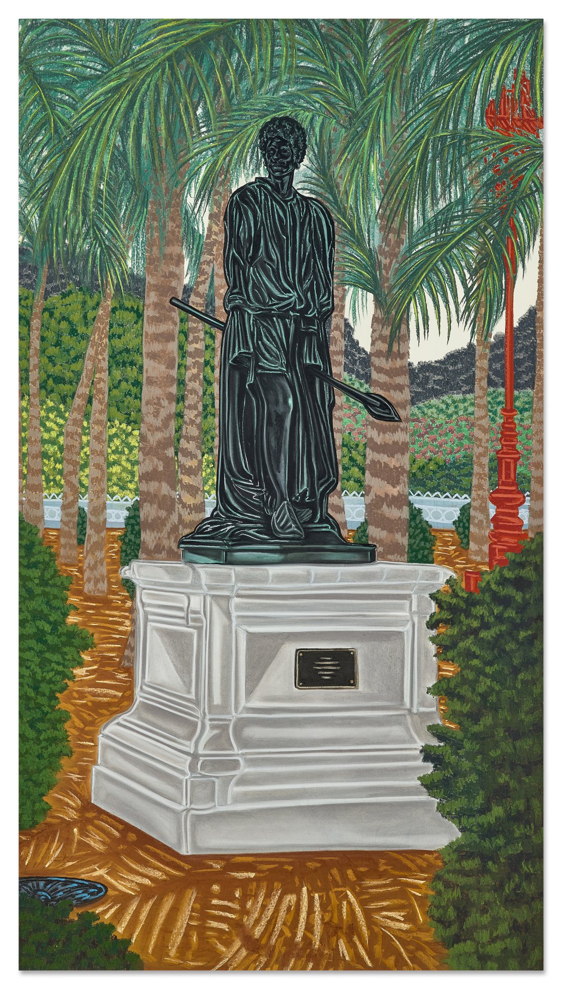 Toyin Ojih Odutola — Distinguished Relation at Ejogu Gardens (Amara Palace) 埃喬古花園內的顯赫親系（阿瑪拉宮）