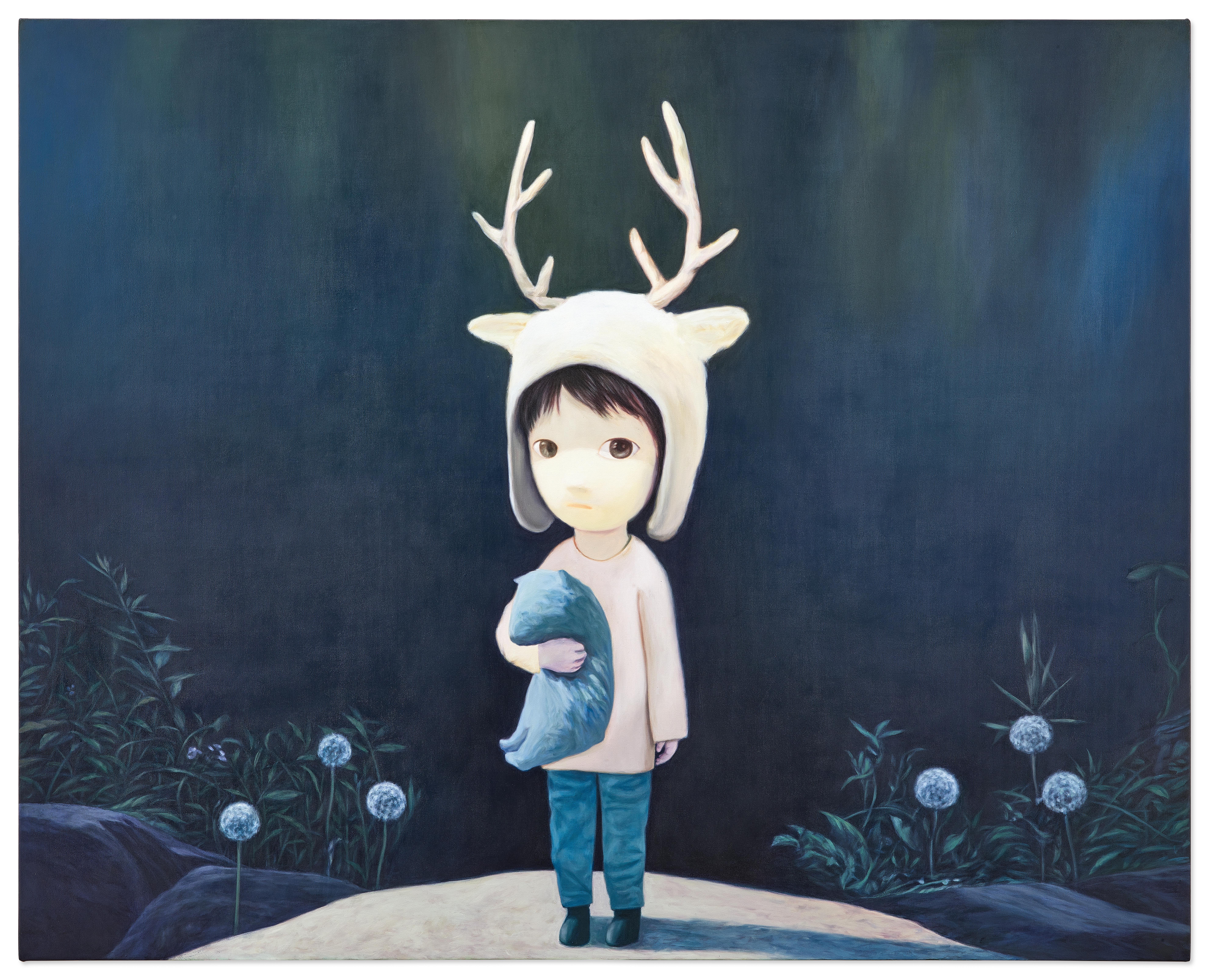 Deer and Blue Bear 鹿與藍色的熊