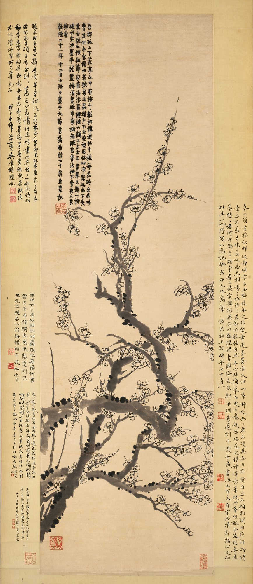 Jin Nong 1687-1763 — Ink Plum Blossom 墨梅