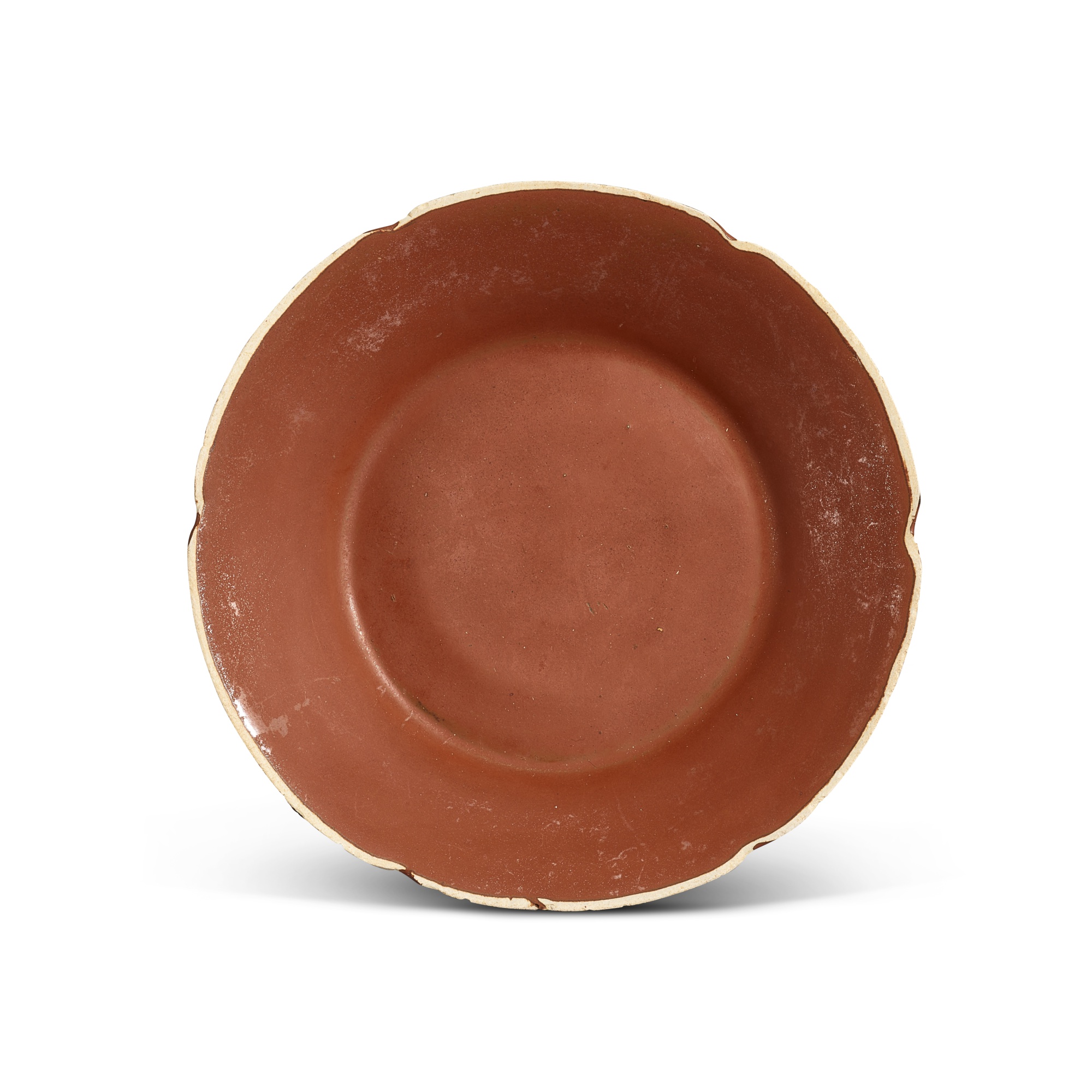 A Dingyao persimmon-glazed lobed dish, — A Dingyao persimmon-glazed lobed dish, Northern Song dynasty 北宋 定窰柿釉花口盤