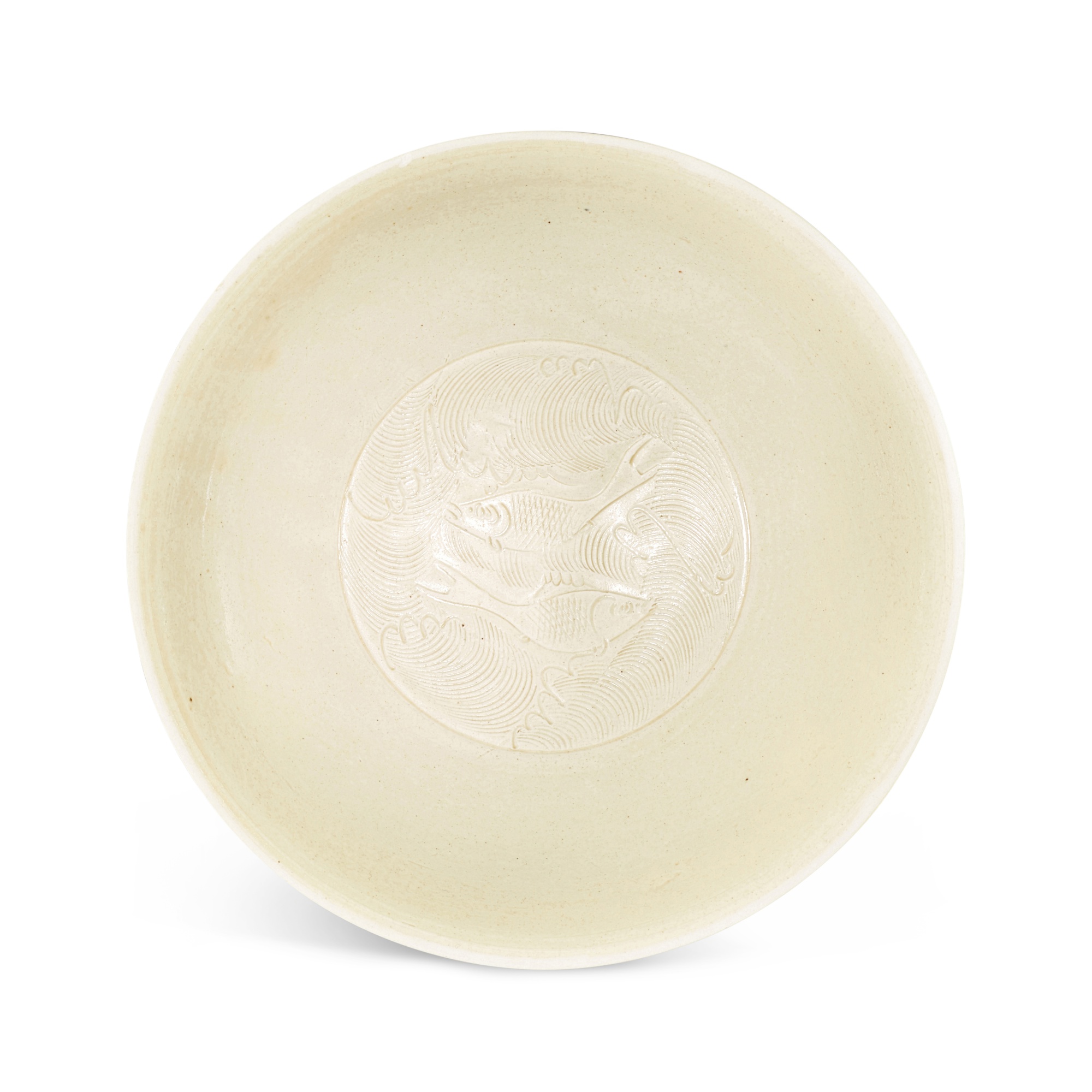 A Dingyao ‘fish’ dish, — A Dingyao ‘fish’ dish, Northern Song dynasty 北宋 定窰白釉雙魚盤