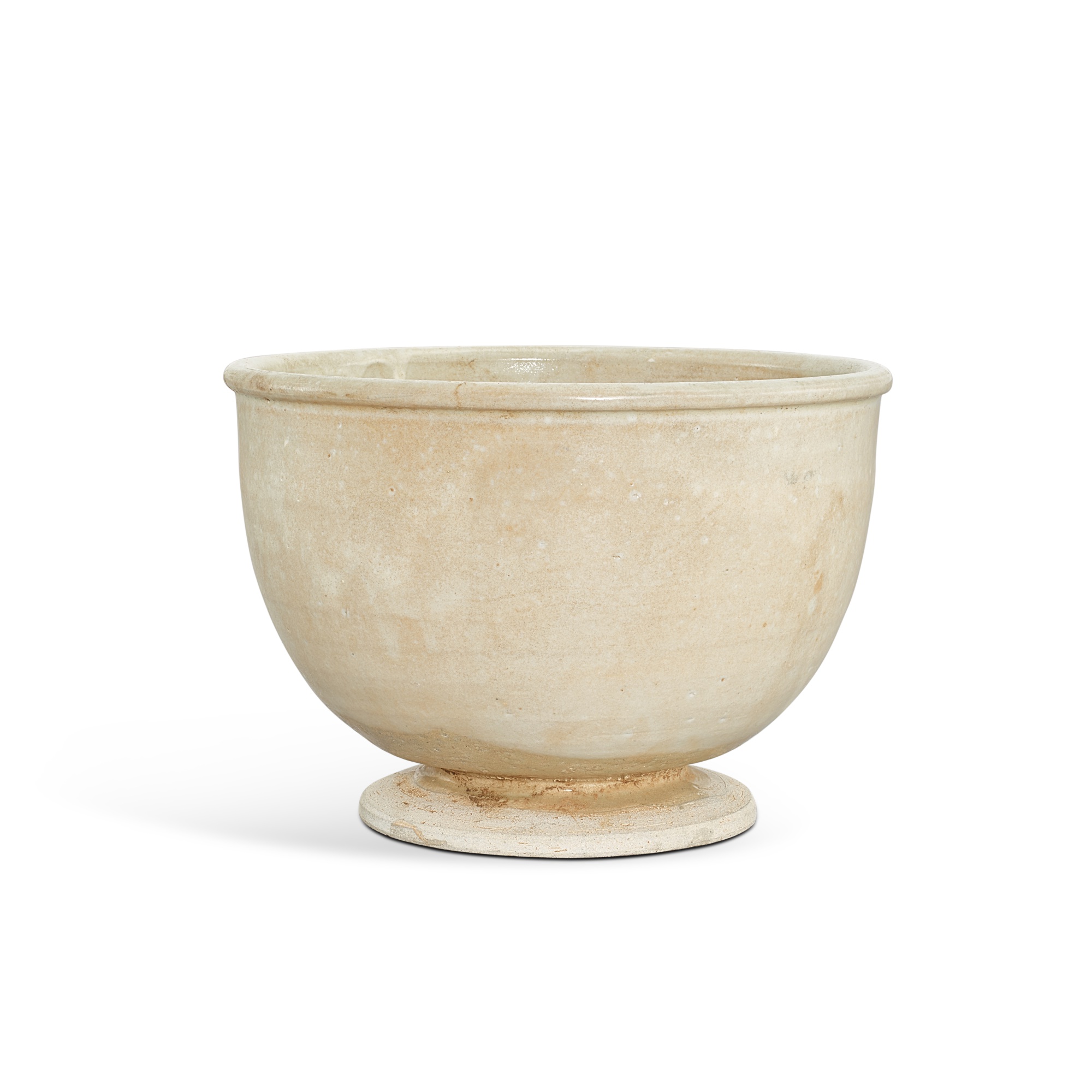 A large white-glazed bowl, — A large white-glazed bowl, Sui – Tang dynasty 隋至唐 白釉缽