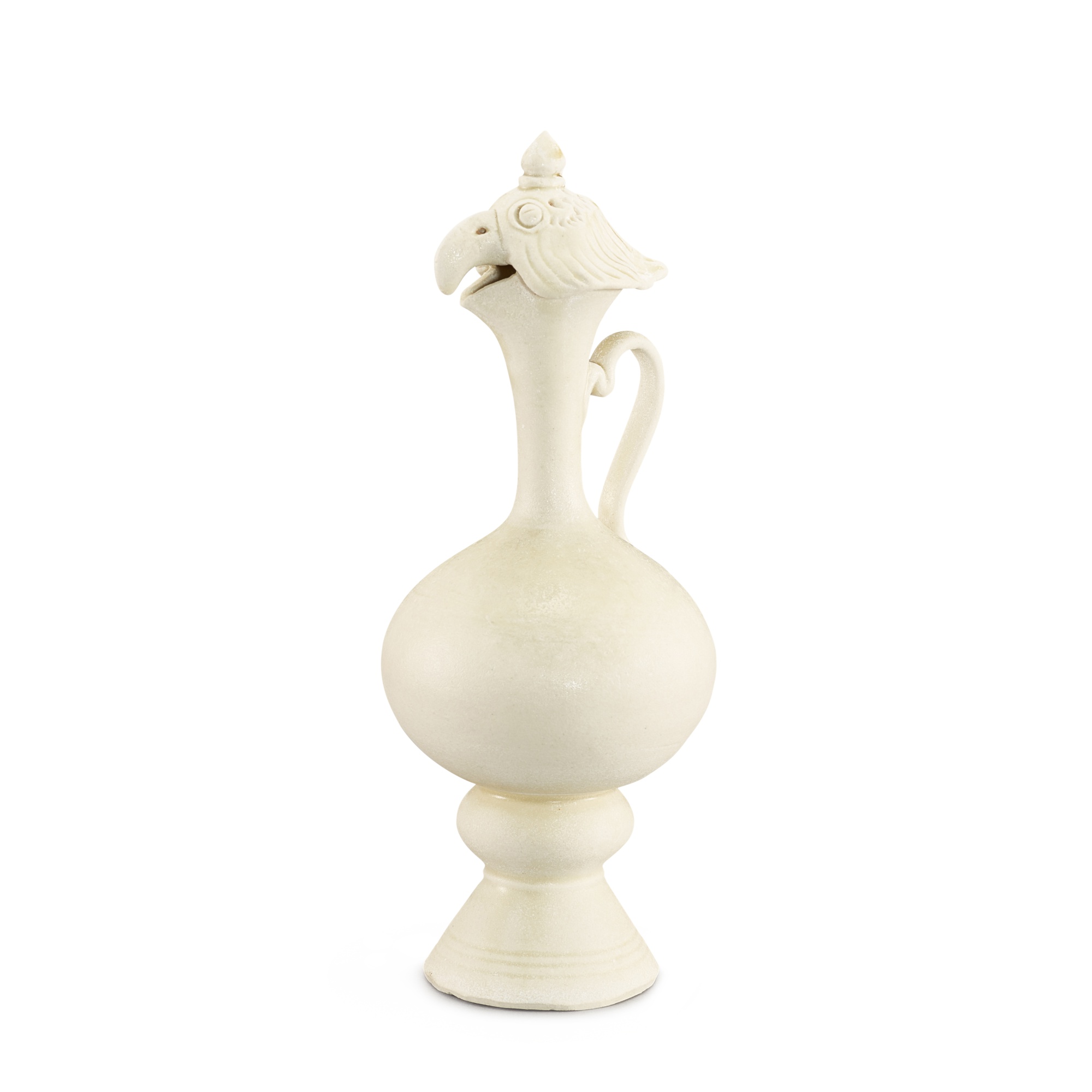 A Ding-type phoenix-head ewer, — A Ding-type phoenix-head ewer, Northern Song – Jin dynasty 北宋至金 定窰系鳳首執壺