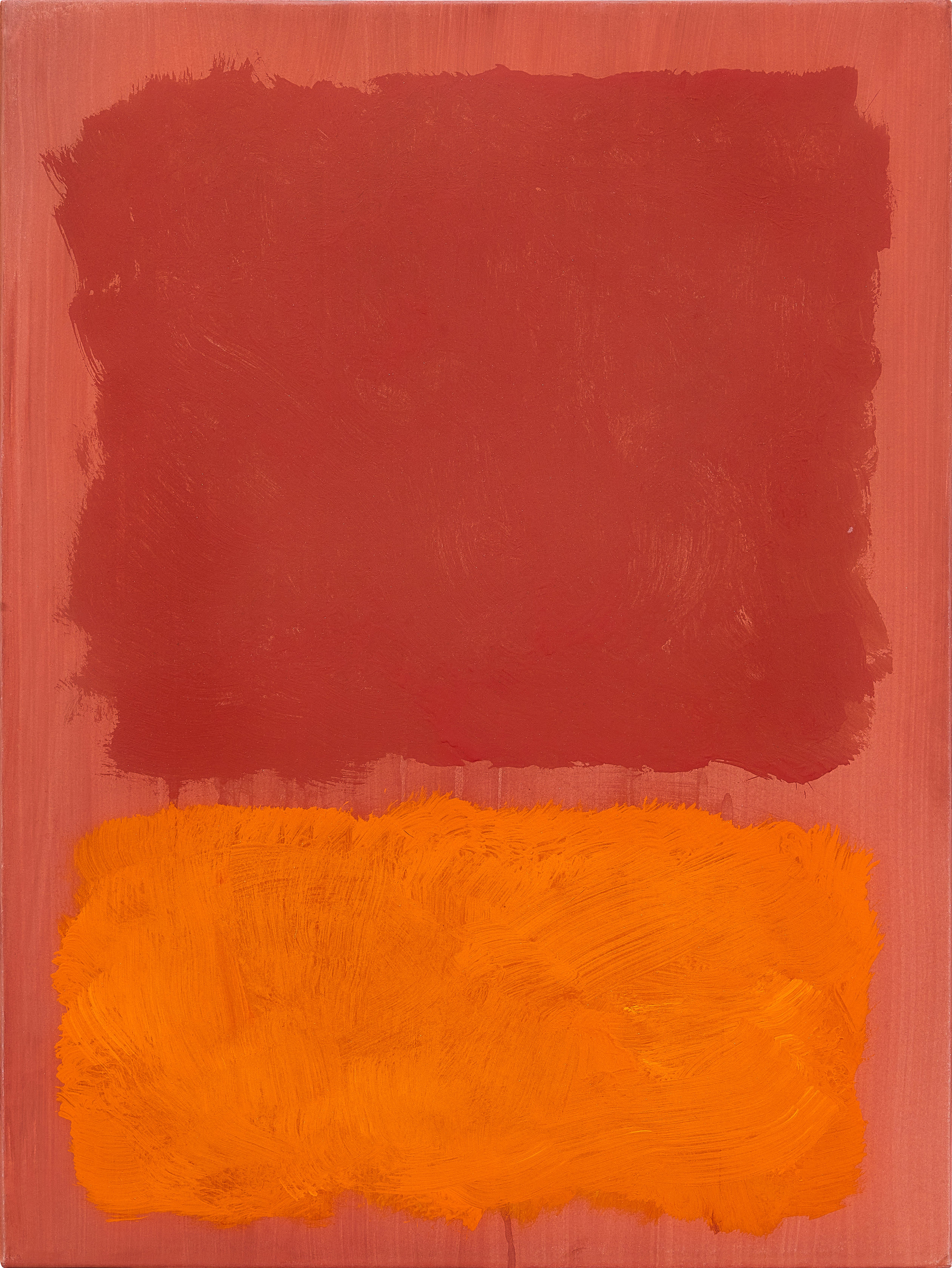 無題（紅與橙色於橘粉色之上）