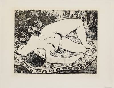 Femme nue allongée 躺臥裸女