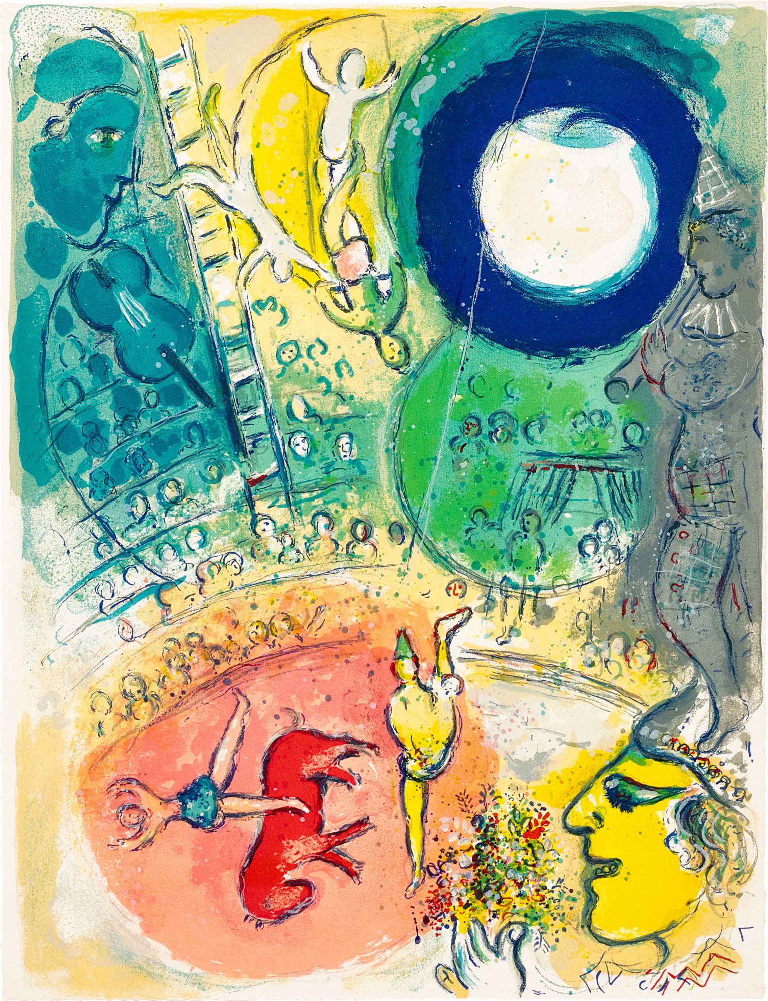 Marc Chagall — Le Cirque: One Plate (M. 501; C. BKS 68)  馬戲團