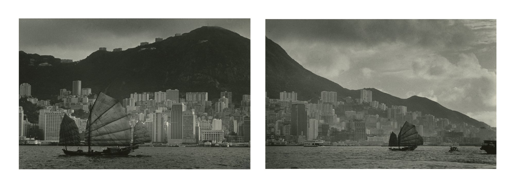 Hong Kong Island under the Victoria Peak, 1960s 六十年代太平山下香港島，1960年代