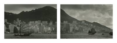 Hong Kong Island under the Victoria Peak, 1960s 六十年代太平山下香港島，1960年代