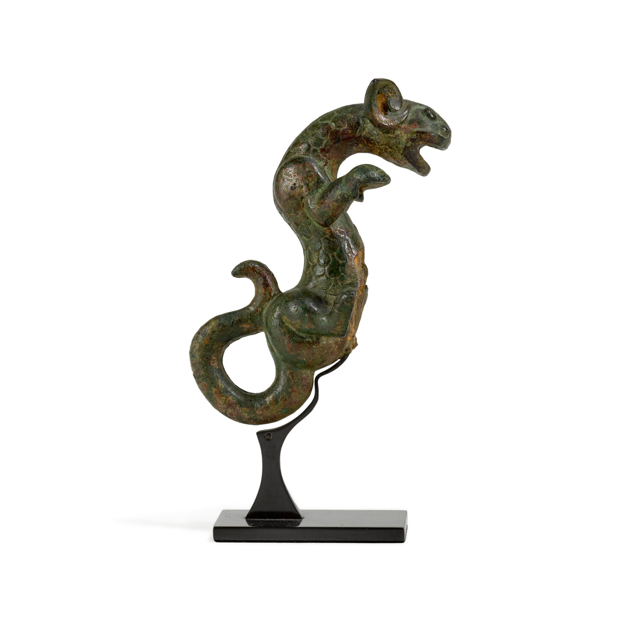 A bronze 'feline' handle, — 周 青銅獸耳