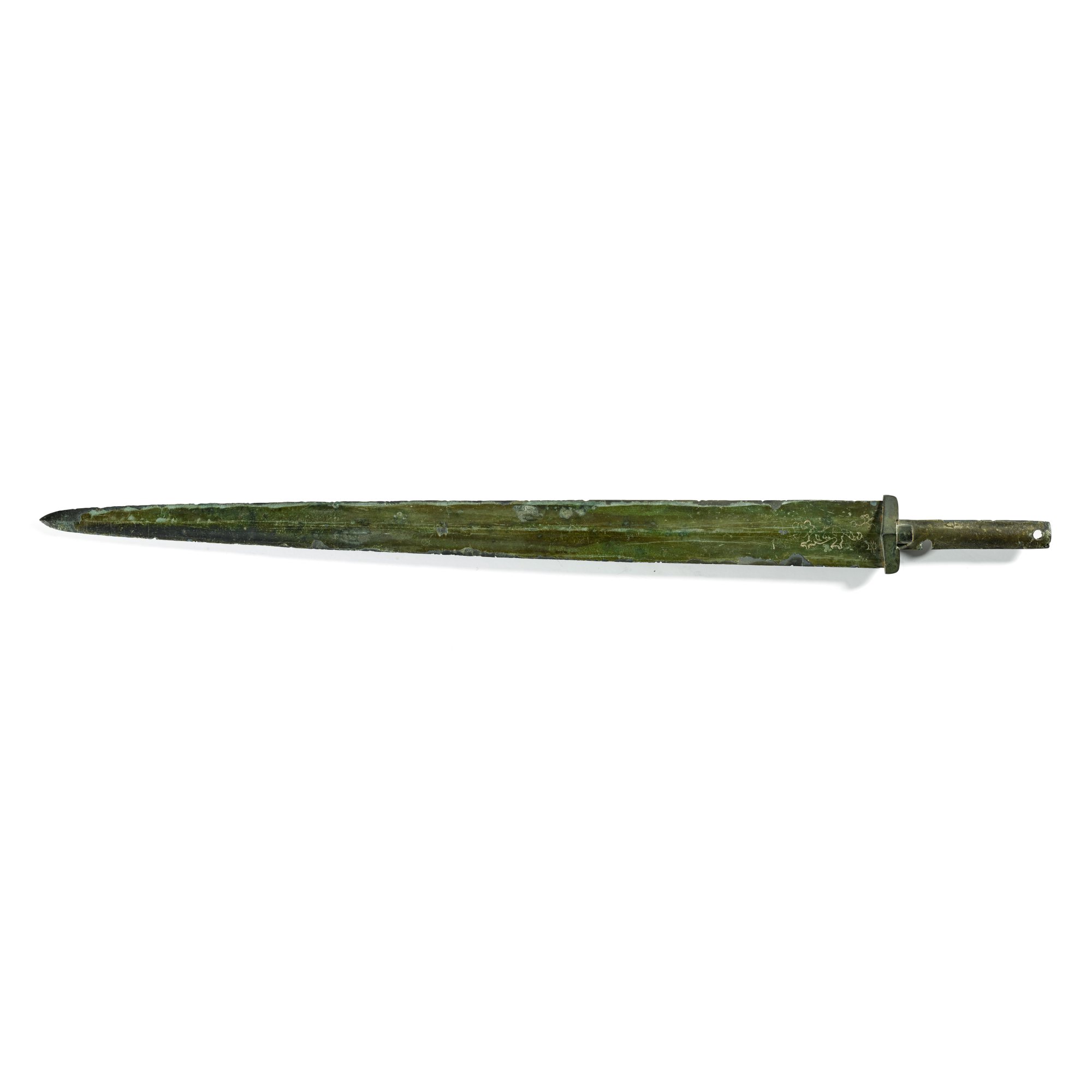 An inscribed bronze sword, — 東周戰國時期至漢 青銅劍