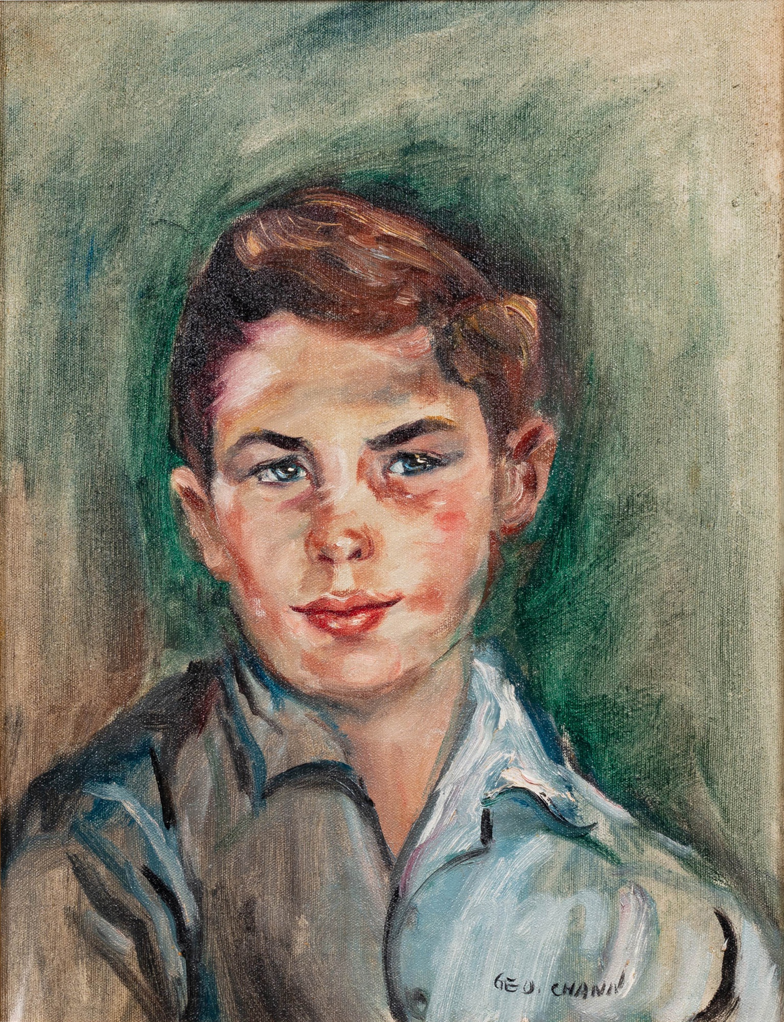 George Chann — Portrait of a young boy 男孩肖像
