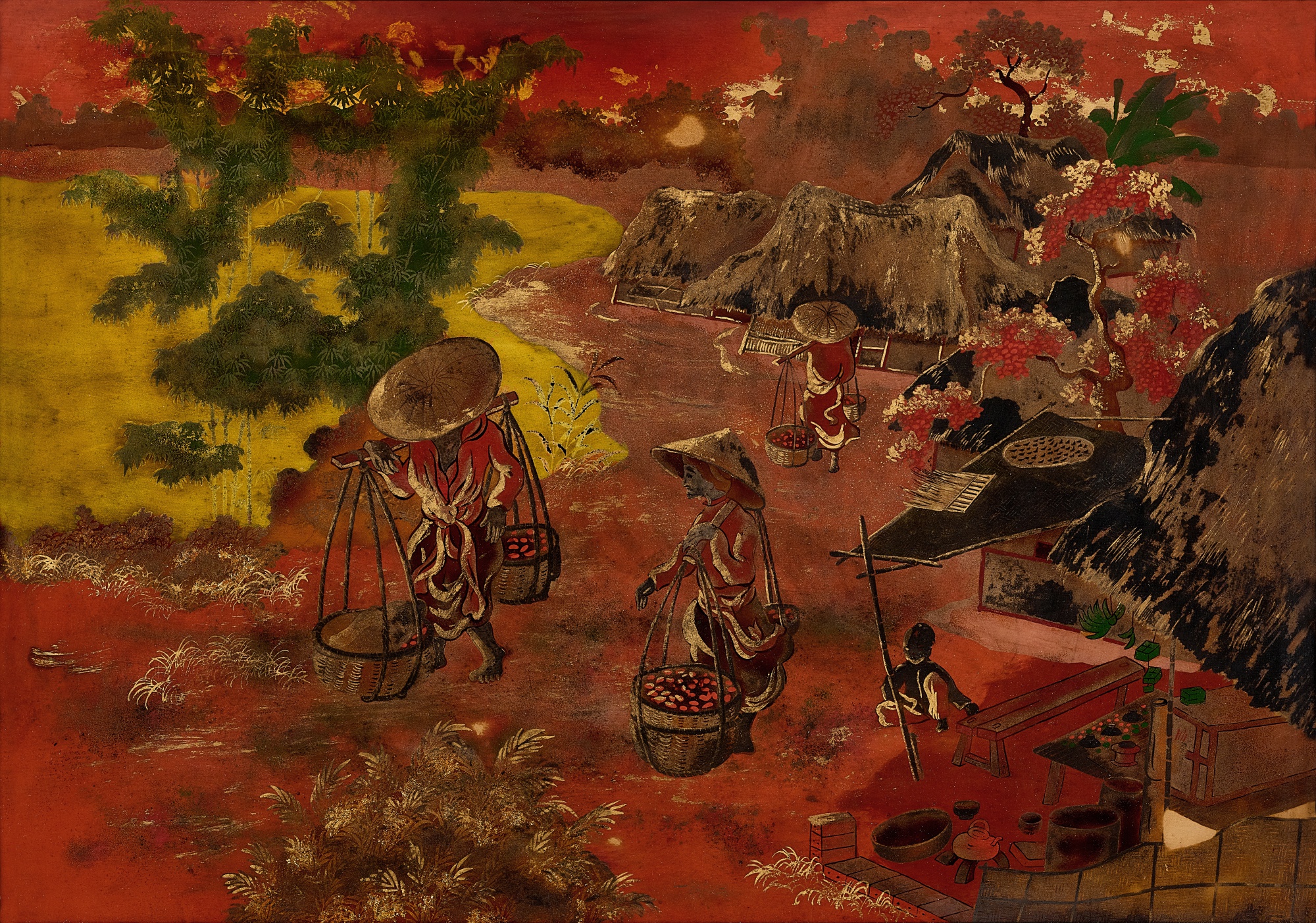 Nguyen Quang Bao — Les paysans (Farmers) 農民