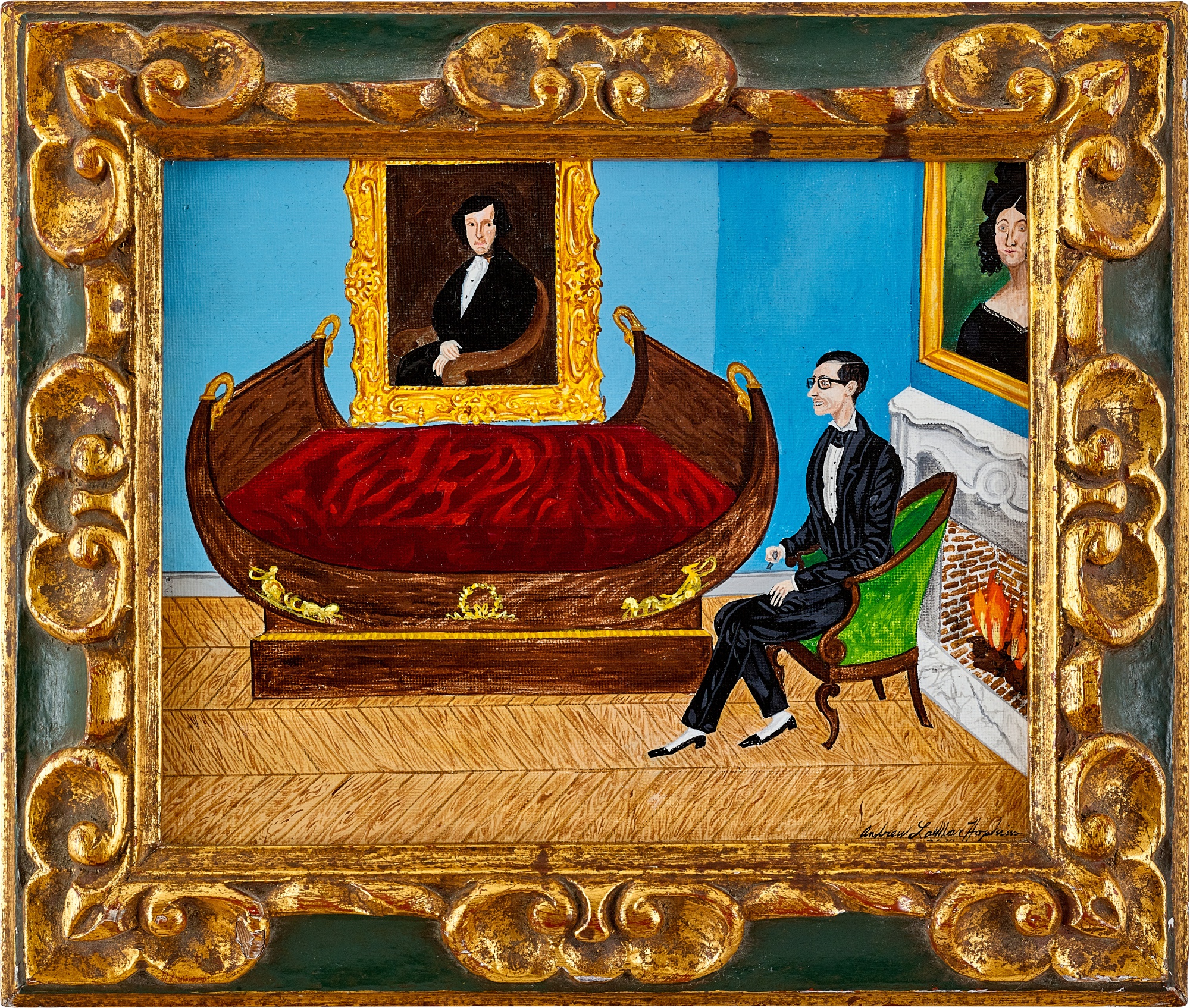 Andrew LaMar Hopkins — 在 Château de Mont l’Évêque 被祖先圍繞的博偉