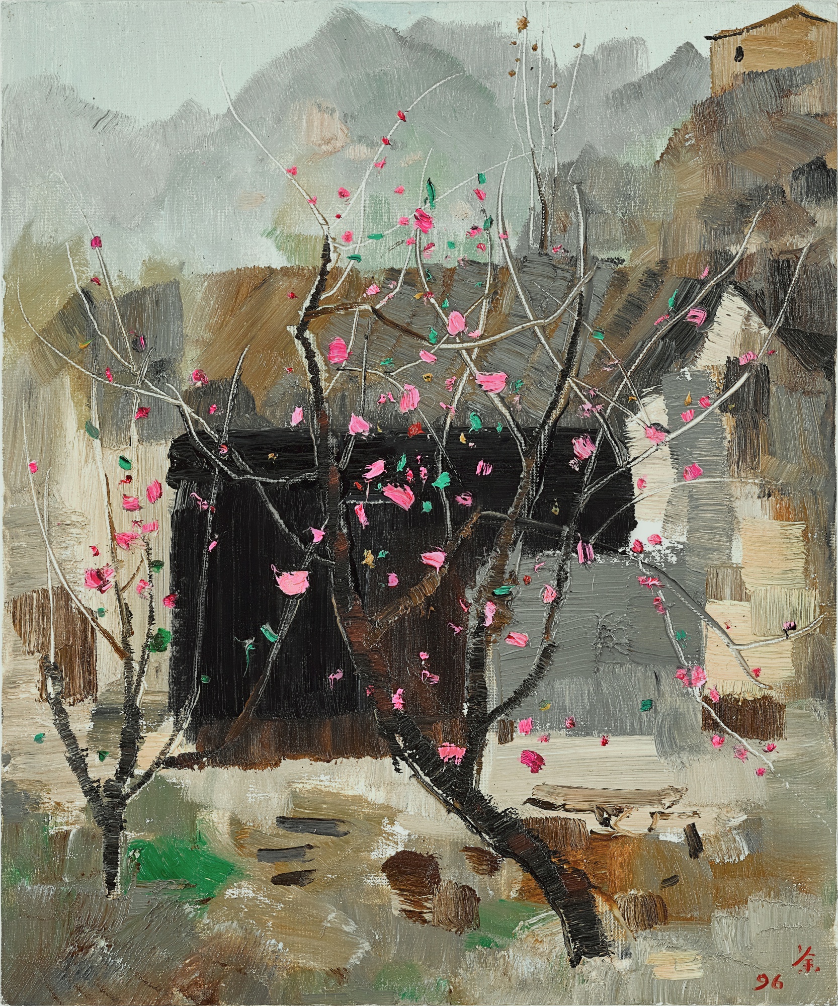 Wu Guanzhong — A season of peach blossoms 桃花季節