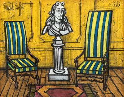 Intérieur aux deux fauteuils 室內的一對扶手椅