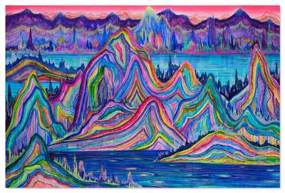 Mountain Bathed Under Golden Sun  日照金山