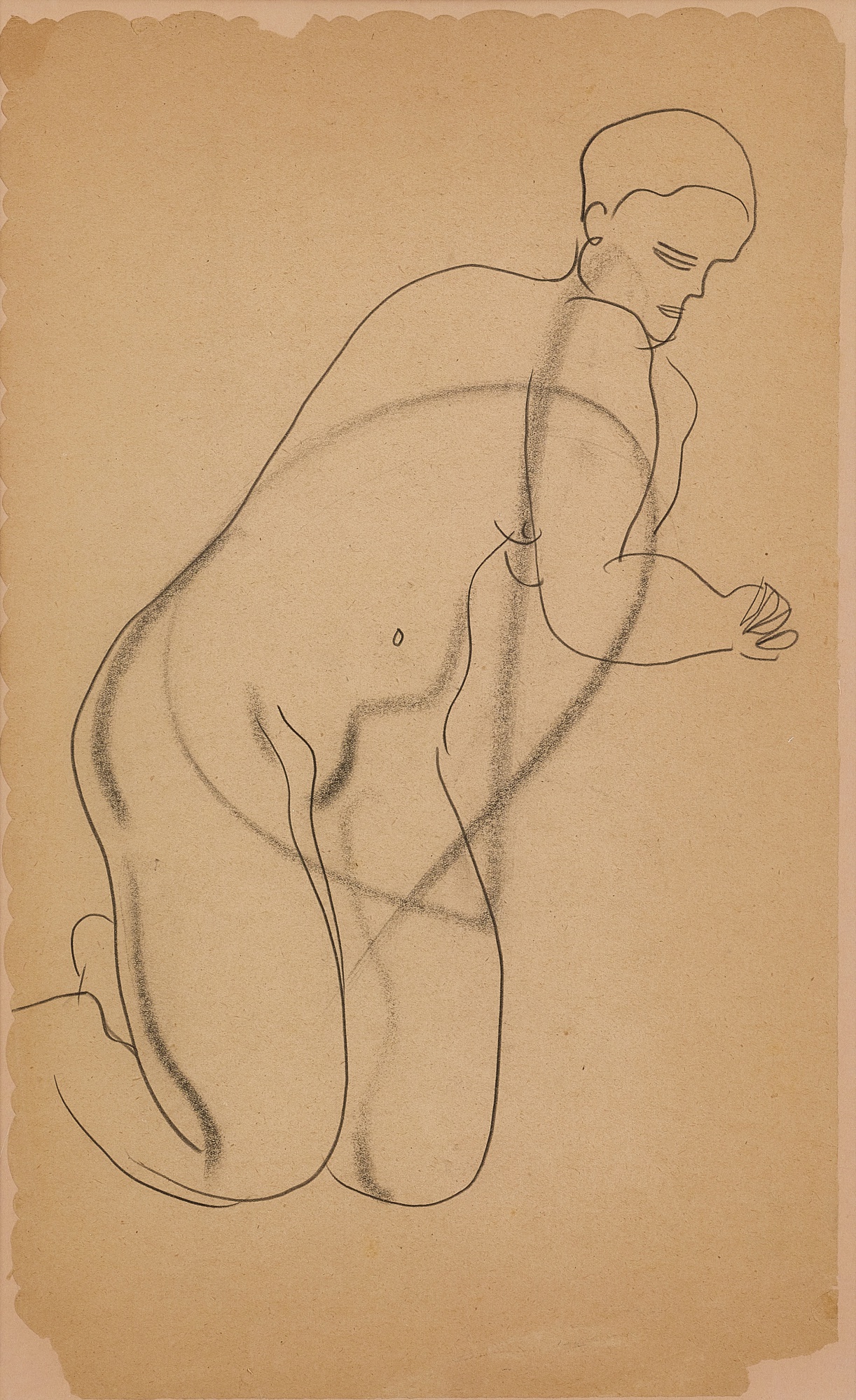 Sanyu — Femme nu agenouillée 跪姿裸女