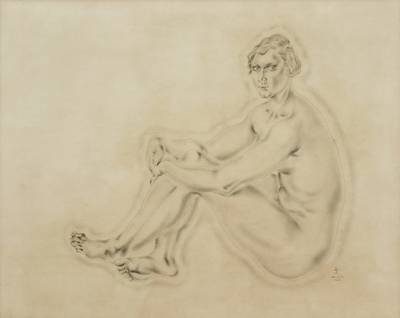 Nu assis 坐姿裸女