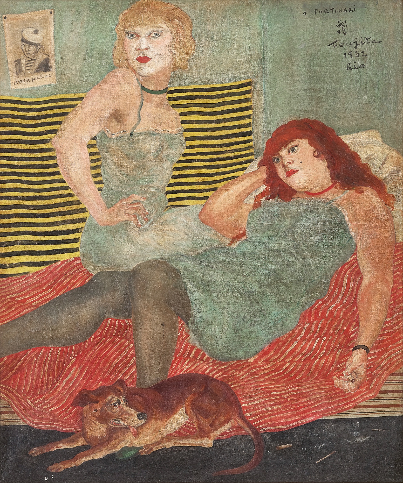 Léonard Tsuguharu Foujita — Deux femmes au matelot 兩位女子與水手