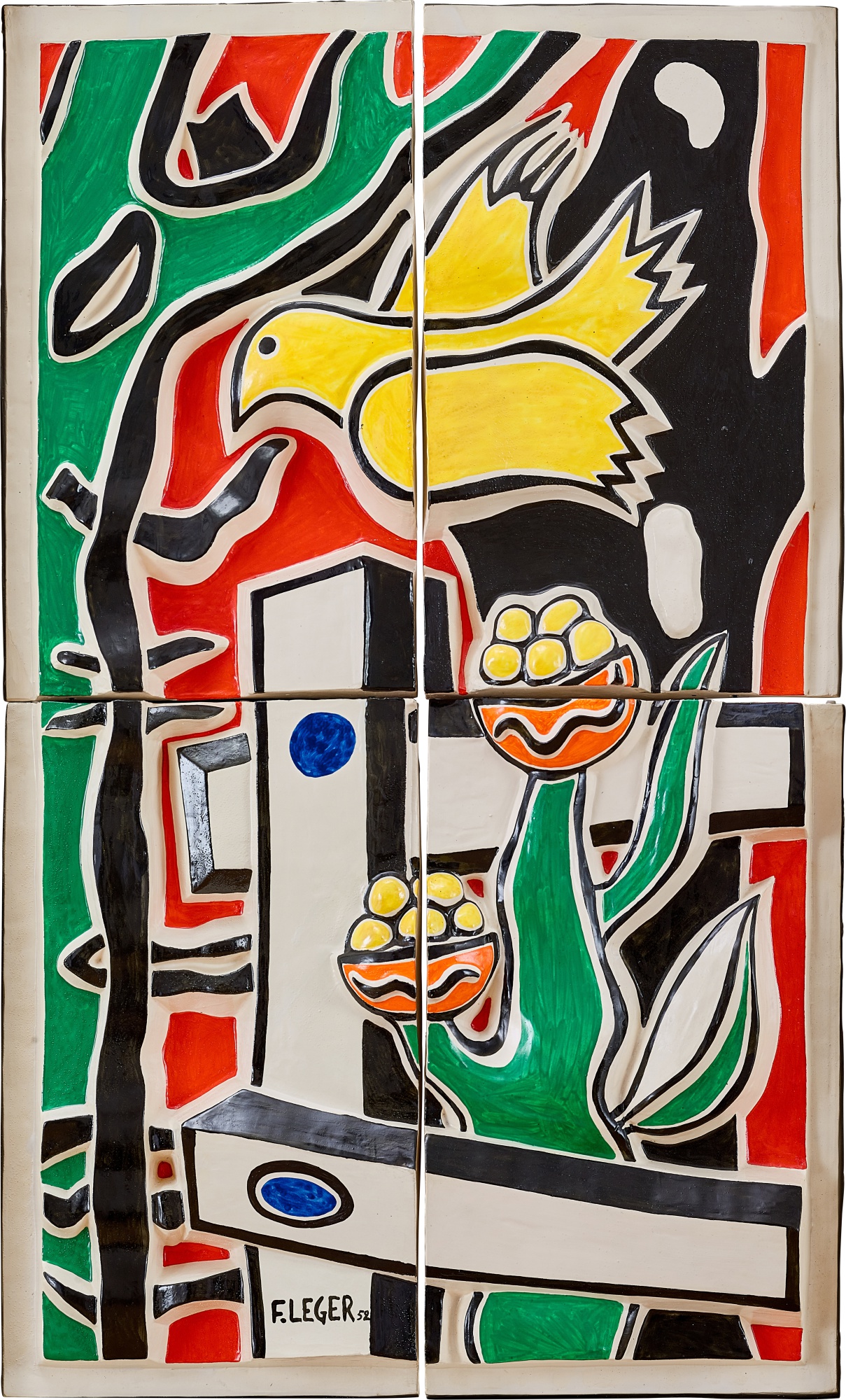 After Fernand Léger — L'oiseau à la fleur 花鳥