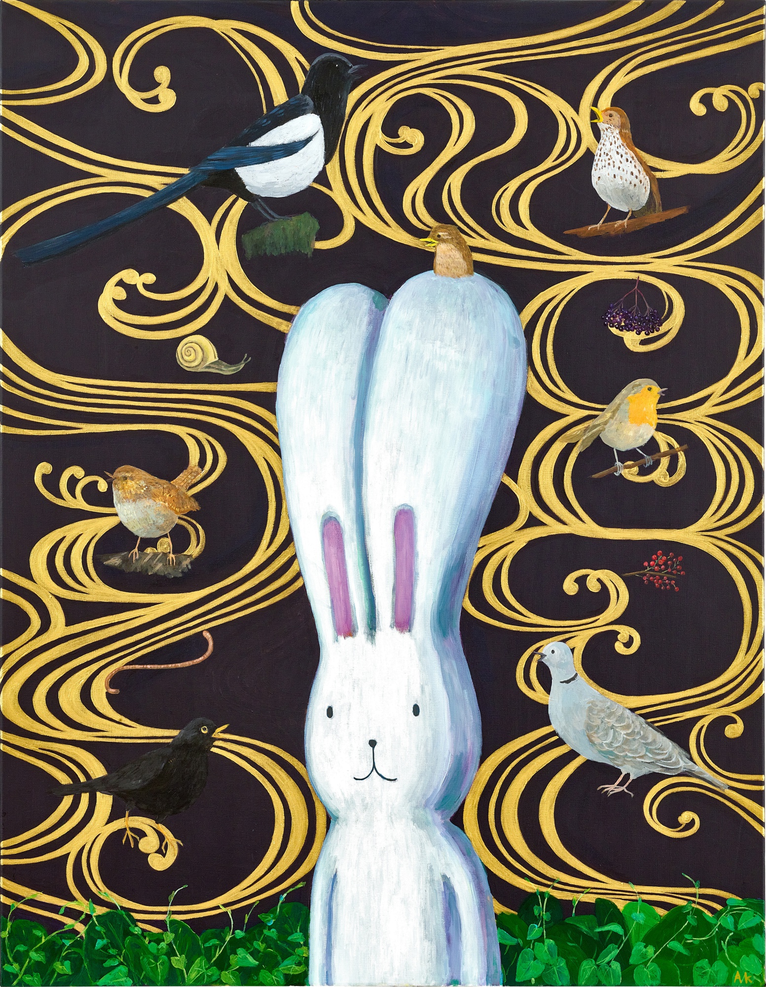 Six Local Irish Birds and A Baby Thrush 六隻愛爾蘭本土鳥和一隻歐歌鶇幼崽