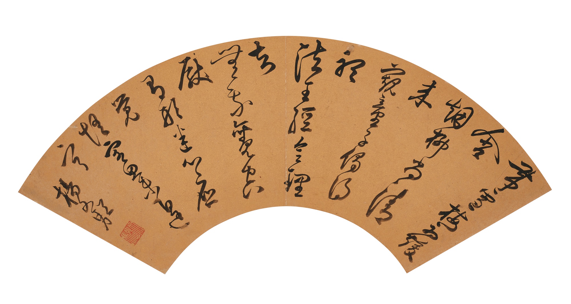 Unknown — Meng Haoran’s poem in Cursive Script 草書孟浩然《陪姚使君題惠上房》