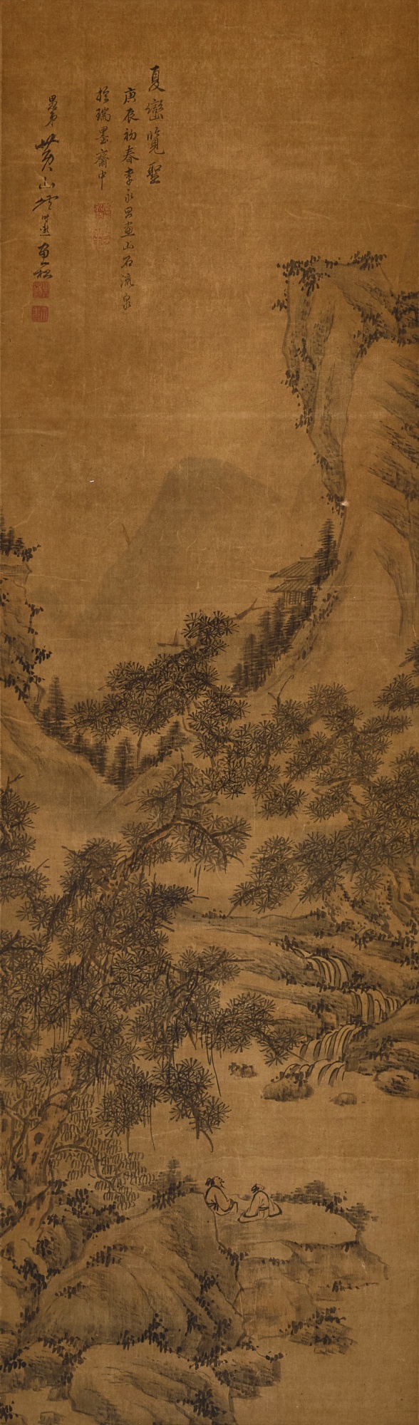Li Yongchang; Bao Shiti (Ming Dynasty) — Summer Landscape 夏巒覽聖圖