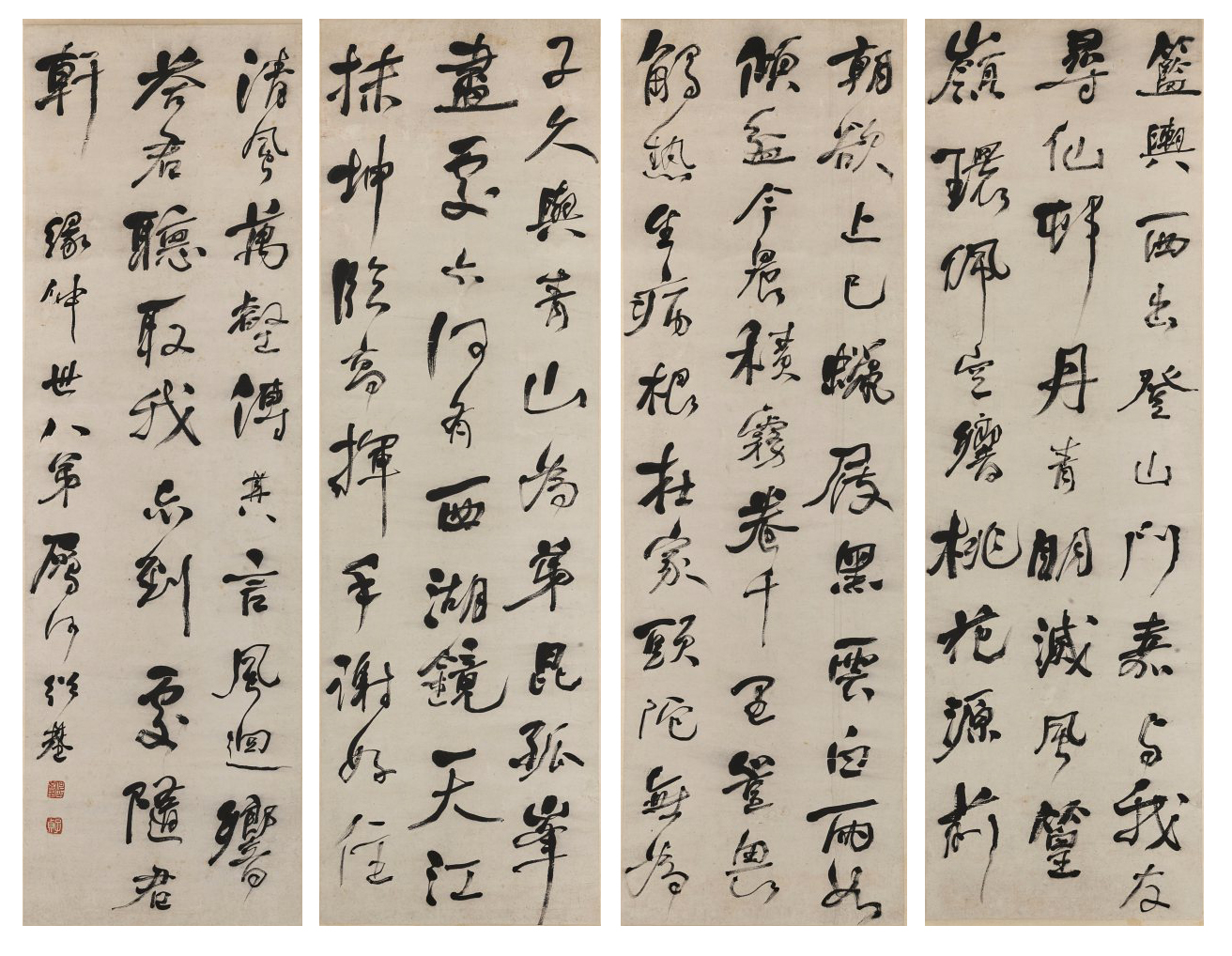 He Shaoji 1799-1873 — Calligraphy in running script  行書《介亭餞楊傑次公》