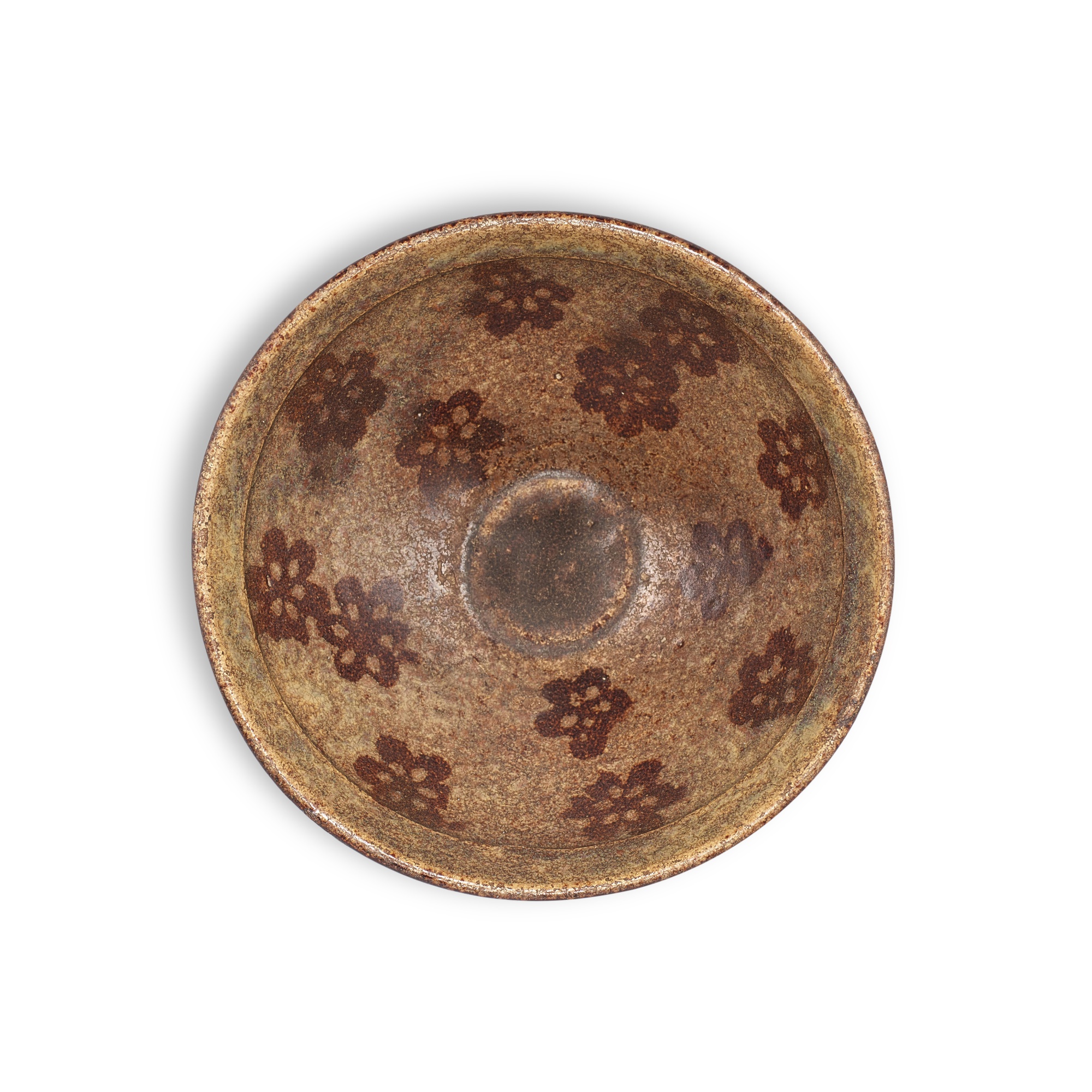 A Jizhou 'papercut' 'prunus' bowl, — 南宋 吉州窰剪紙貼梅花紋盌