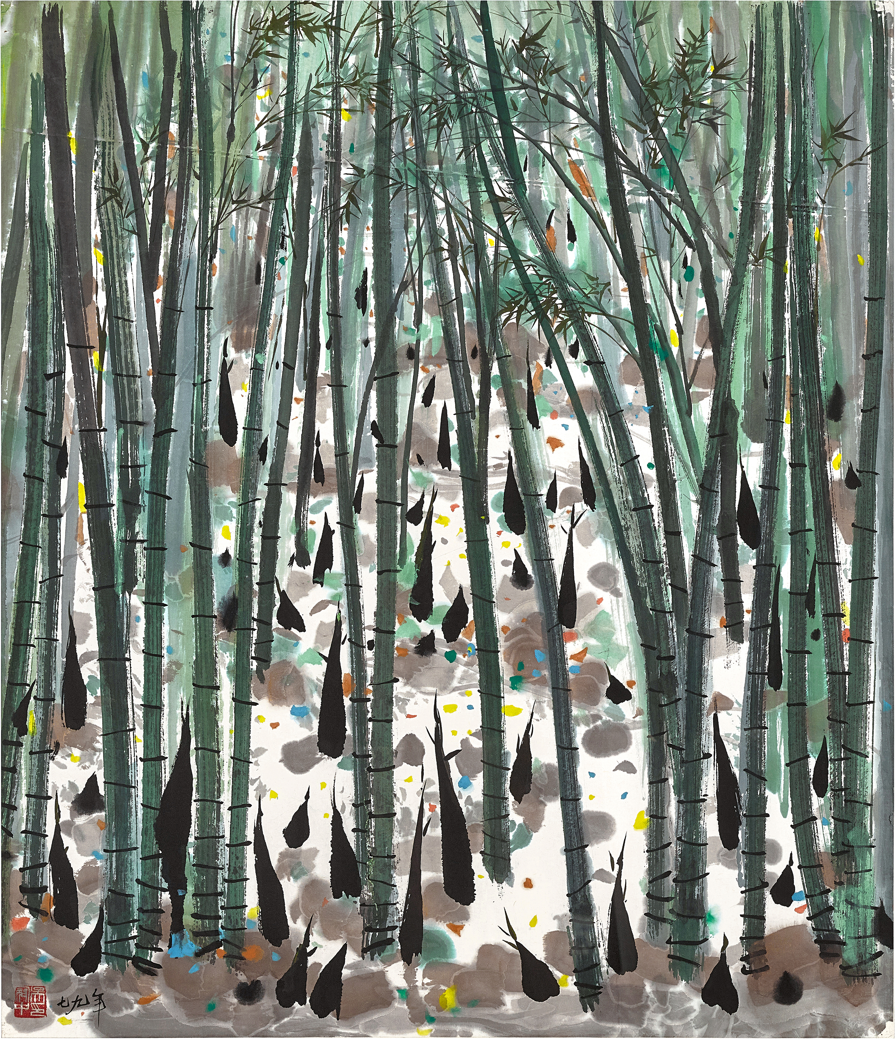 Wu Guanzhong, Bamboo Grove