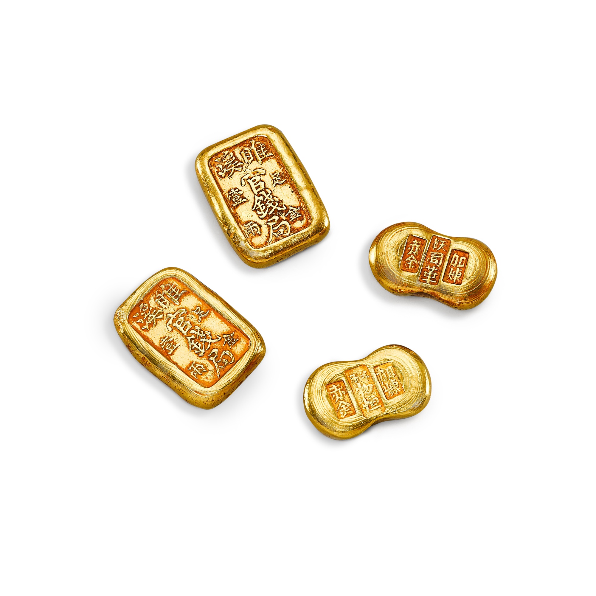 Four gold ingots — Four gold ingots 金錠四枚