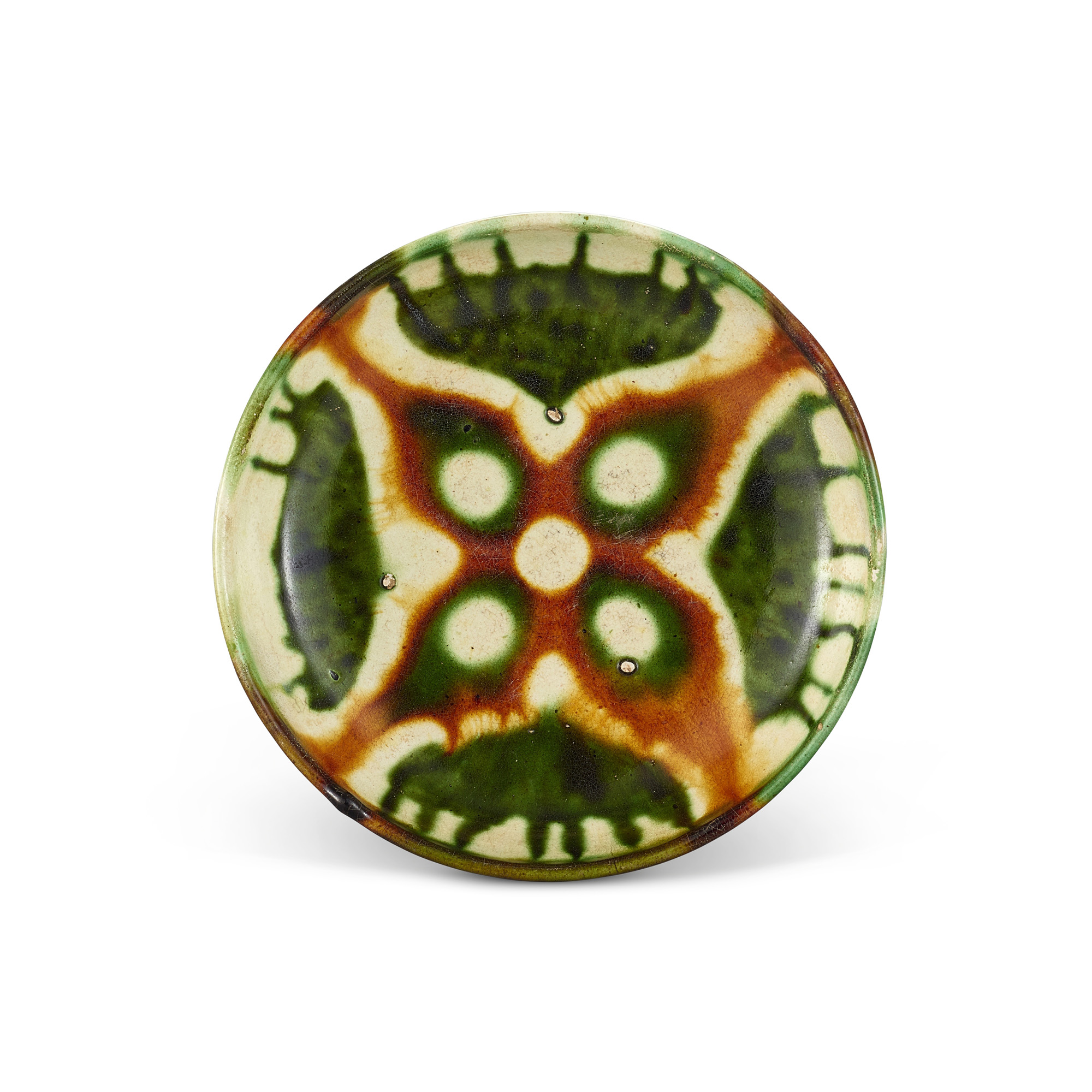 A small sancai dish, — A small sancai dish, Tang dynasty 唐 三彩小盤