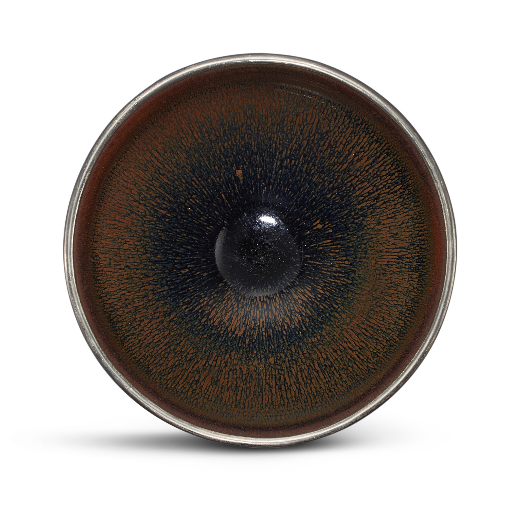 A Jian 'hare's fur' tea bowl, — A Jian 'hare's fur' tea bowl, Song dynasty 宋 建窰兔毫茶盞