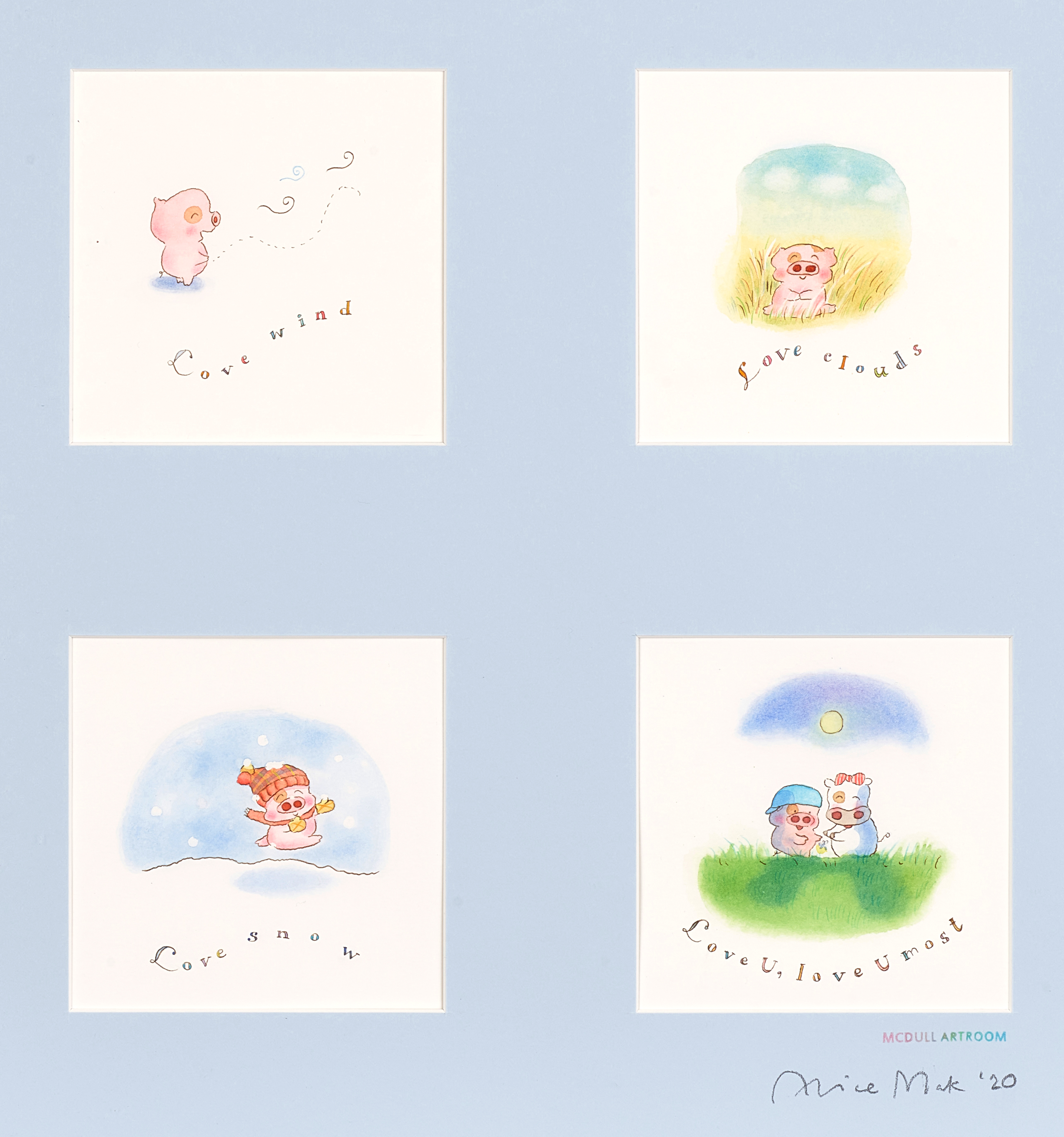 Alice Mak @ McDull Artroom — 麥家碧@麥兜美術室，「愛風愛雲愛雪最愛是你」|  Alice Mak @ McDull Artroom, Love you most No. 2