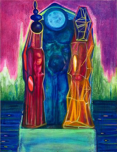 A Group Photo With the Leader Sculpture 與領導雕塑合照