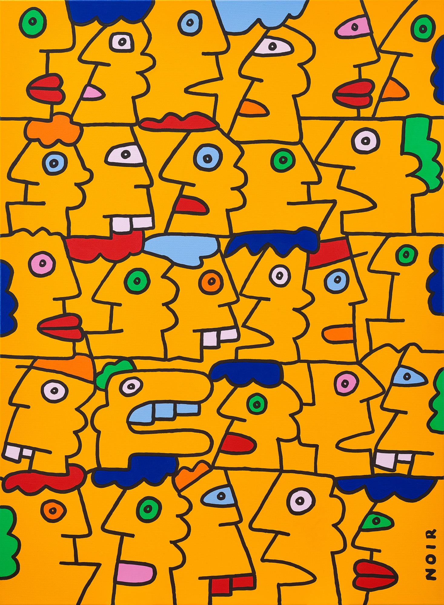 Thierry Noir — The Sun Hits So Hard This Afternoon That the Shadows Seem to Have Disappeared From the Landscape 這個下午的陽光強得讓影子彷彿從景色中消失了