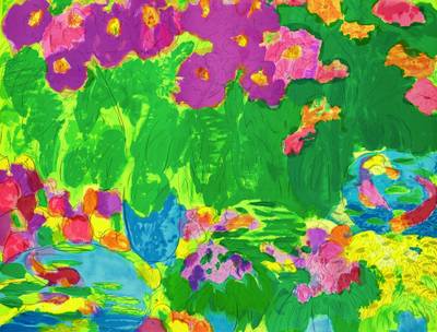 Peaches and flowers 桃和鮮花