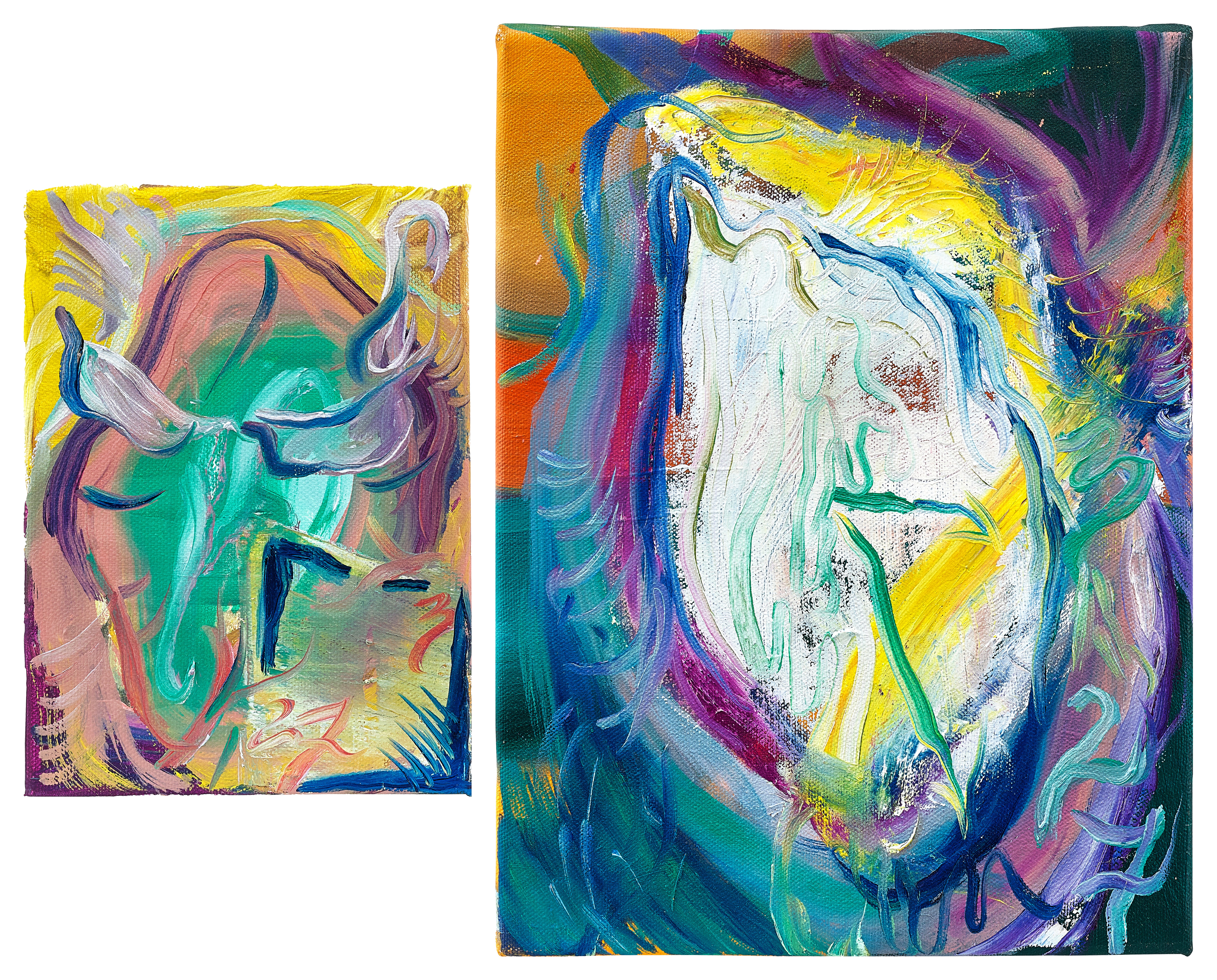 Kasing Lung — i. 生辰之時 1 號 ii.  生辰之時 2 號 （兩幅作品）