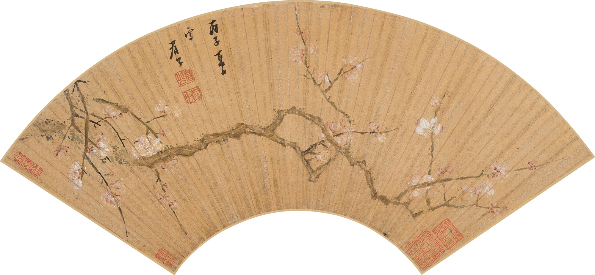 「小聽颿樓」藏畫 拍品編號9001-9052 — Chen Jiru, Plum Blossoms